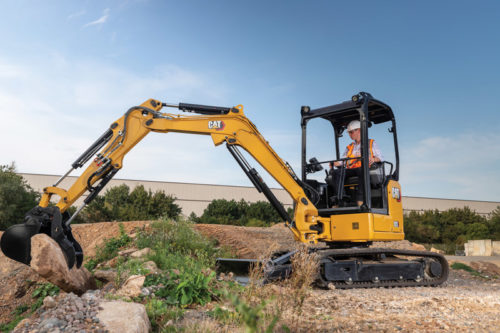 Cat mini excavator